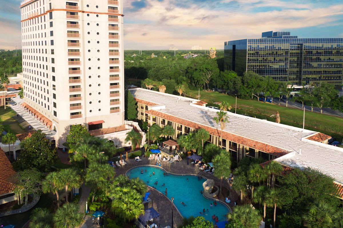 Aerial view of DoubleTree by Hilton Orlando Theme Park Resort